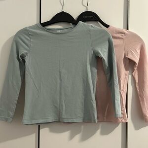 H&M KIDS Blue and Pink Long-Sleeve Bundle